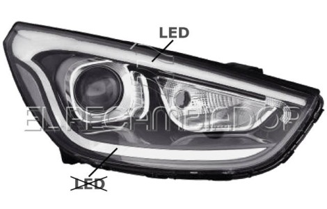 FARO PRINCIPAL Lado derecho (acompañante) HYUNDAI ix35 (13-15) - 11395822
