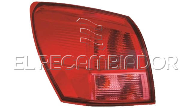 REAR LAMP Left side (driver) NISSAN QASHQAI (07-10) - 16529031