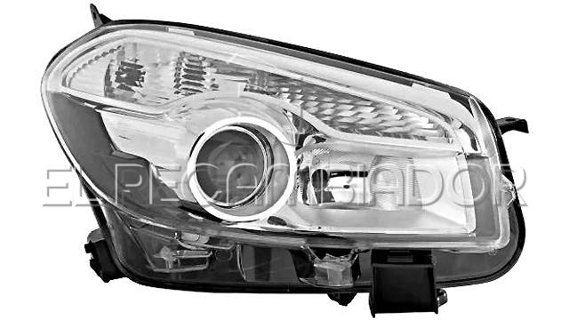 HEADLAMP Right side (passenger) NISSAN QASHQAI (10-14) - 11529104