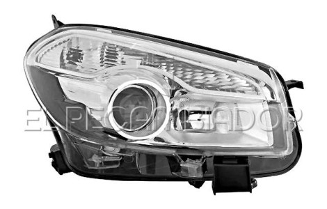 HEADLAMP Right side (passenger) NISSAN QASHQAI (10-14) - 11529104