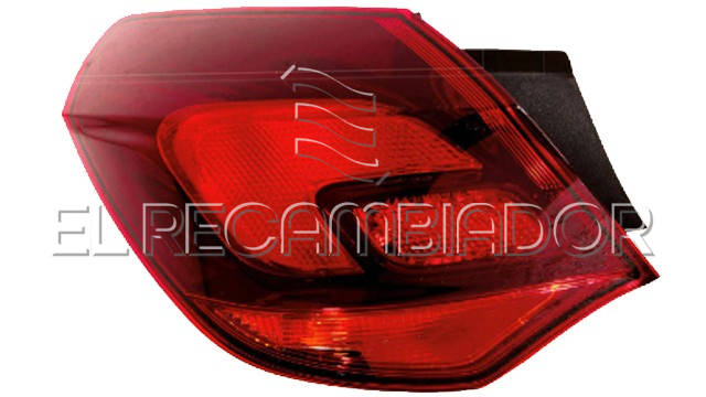 REAR LAMP Left side (driver) OPEL ASTRA J (09-15) 5 Ptas. - 16533621