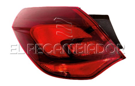 REAR LAMP Left side (driver) OPEL ASTRA J (09-15) 5 Ptas. - 16533621