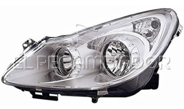 FARO PRINCIPAL Lado izquierdo (conductor) OPEL CORSA D (06-11) 3 Ptas. - 11531401