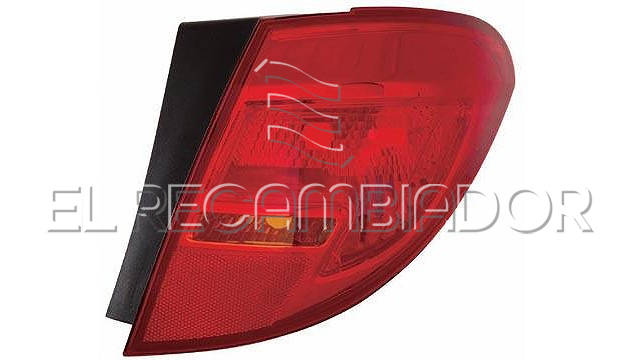 REAR LAMP Right side (passenger) OPEL MERIVA (10-13) - 16537602