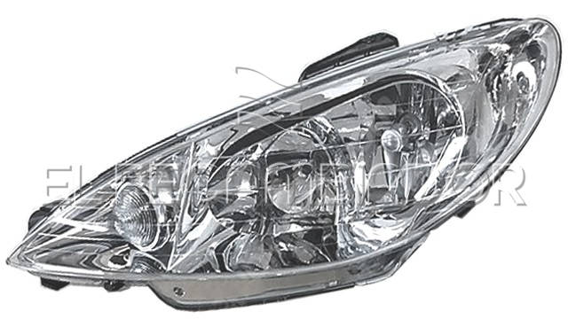 HEADLAMP Left side (driver) PEUGEOT 206 CC (00-05) Coupé-Cabrio - 11544003