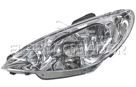 HEADLAMP Left side (driver) PEUGEOT 206 CC (00-05) Coupé-Cabrio - 11544003