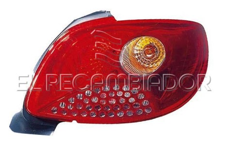 PILOTO TRASERO Lado derecho (acompañante) PEUGEOT 206 Plus (09-13) - 16544312