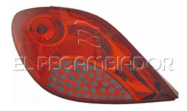 PILOTO TRASERO Lado izquierdo (conductor) PEUGEOT 207 (06-09) 3 Ptas. / 5 Ptas. - 16544231