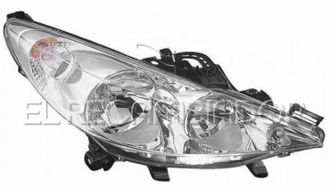 HEADLAMP Right side (passenger) PEUGEOT 207 (07-09) S.Wagon - Familiar - 11544202