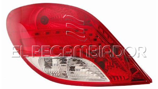 PILOTO TRASERO Lado izquierdo (conductor) PEUGEOT 207 (09-14) 3 Ptas. / 5 Ptas. - 16544333