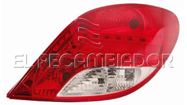 PILOTO TRASERO Lado derecho (acompañante) PEUGEOT 207 (09-14) 3 Ptas. / 5 Ptas. - 16544334