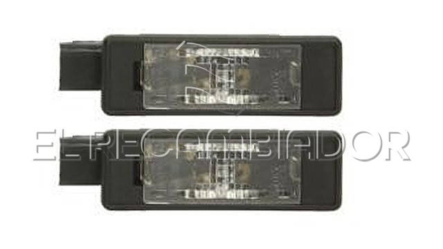 LUZ DE MATRICULA Juego de lado izquierdo + derecho PEUGEOT 207 CC (07-09) Coupé Cabrio - 17040419