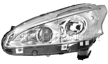 HEADLAMP Left side (driver) PEUGEOT 208 (12-15) - 11544411