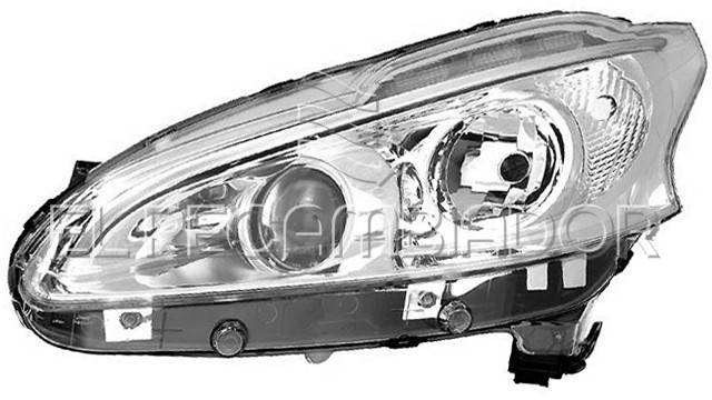 HEADLAMP Left side (driver) PEUGEOT 208 (12-15) - 11544411