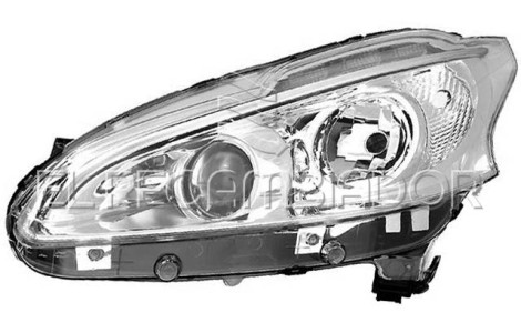 HEADLAMP Left side (driver) PEUGEOT 208 (12-15) - 11544411