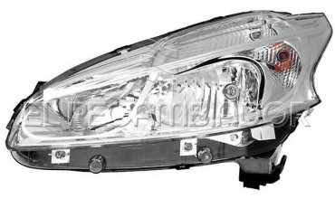 HEADLAMP Left side (driver) PEUGEOT 208 (12-15) - 11544401