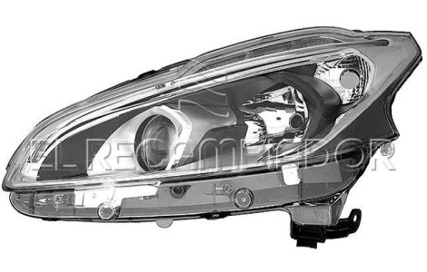HEADLAMP Left side (driver) PEUGEOT 208 (15-19) - 11544501