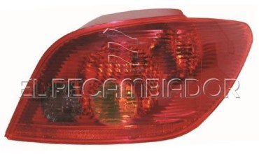 PILOTO TRASERO Lado derecho (acompañante) PEUGEOT 307 (00-05) 3 Ptas. / 5 Ptas. - 16546032