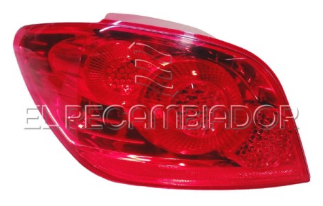 PILOTO TRASERO Lado izquierdo (conductor) PEUGEOT 307 (05-09) 3 Ptas. / 5 Ptas. - 16546035