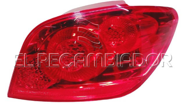 PILOTO TRASERO Lado derecho (acompañante) PEUGEOT 307 (05-09) 3 Ptas. / 5 Ptas. - 16546036