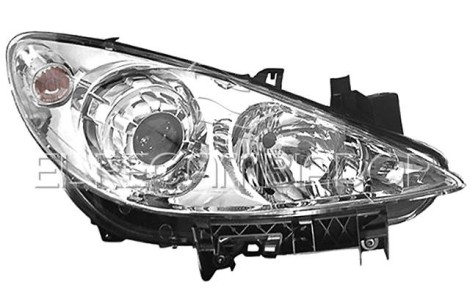 FARO PRINCIPAL Lado derecho (acompañante) PEUGEOT 307 CC (05-09) Descapotable - 11546008