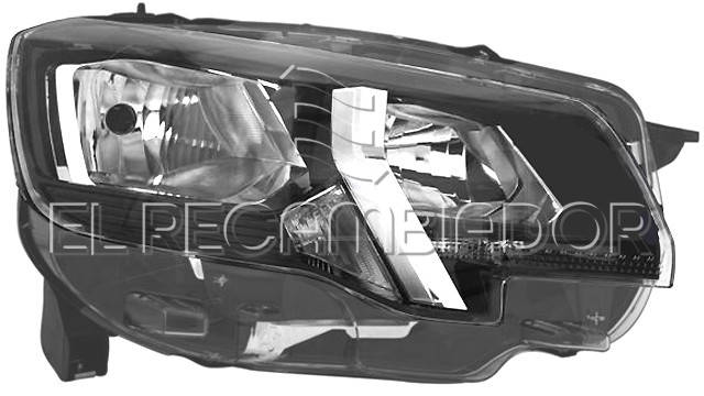 HEADLAMP Right side (passenger) PEUGEOT RIFTER (18-) 2 Portones Tras. - 11223742