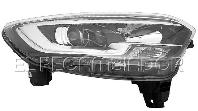 HEADLAMP Right side (passenger) RENAULT KADJAR (15-) - 11231532