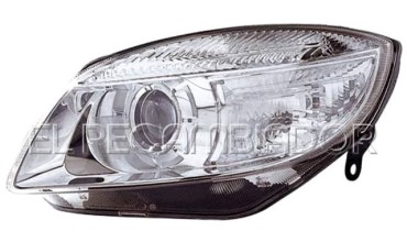 FARO PRINCIPAL Lado izquierdo (conductor) SKODA FABIA (07-09) 5 Ptas. Hatchback - 11862601