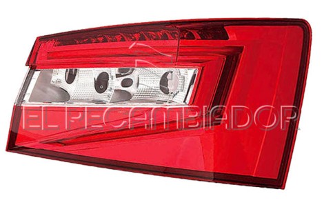 REAR LAMP Right side (passenger) SKODA SUPERB (15-) 5 Ptas. - 16863302