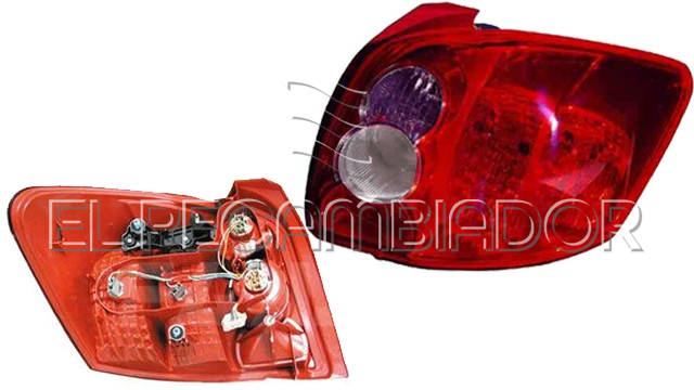 REAR LAMP Right side (passenger) TOYOTA AURIS (07-10) 3 Ptas. / 5 Ptas. - 16901332