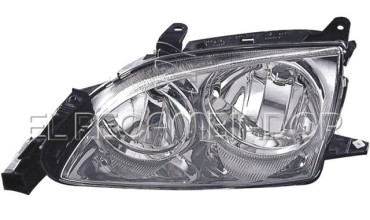 HEADLAMP Left side (driver) TOYOTA AVENSIS (00-03) 4 Ptas. Sedán - 11907101