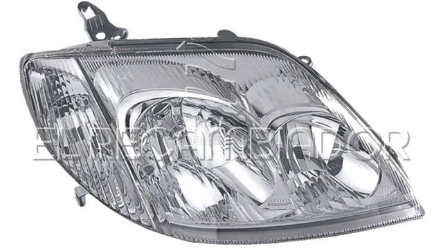HEADLAMP Right side (passenger) TOYOTA COROLLA (01-04) 4 Ptas. Sedán - 11900704