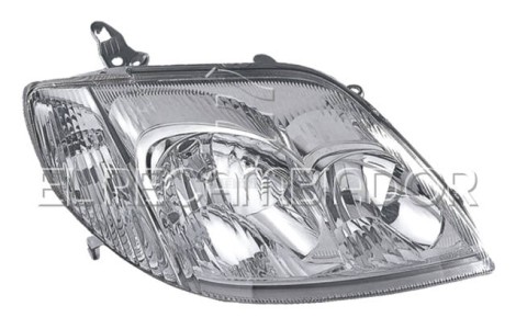 HEADLAMP Right side (passenger) TOYOTA COROLLA (01-04) 4 Ptas. Sedán - 11900704