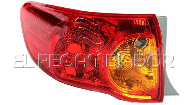 REAR LAMP Left side (driver) TOYOTA COROLLA (07-10) 4 Ptas. Sedán - 16900931