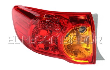 REAR LAMP Left side (driver) TOYOTA COROLLA (07-10) 4 Ptas. Sedán - 16900931