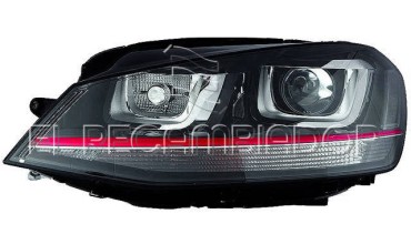 HEADLAMP Left side (driver) VW GOLF (13-17) GTI-GTD-GTE-TSI-TDE-R - 11010711