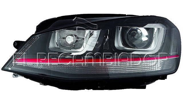 HEADLAMP Left side (driver) VW GOLF (13-17) GTI-GTD-GTE-TSI-TDE-R - 11010711