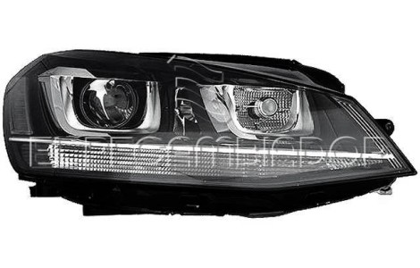 HEADLAMP Right side (passenger) VW GOLF (13-17) GTI-GTD-GTE-TSI-TDE-R - 11010722