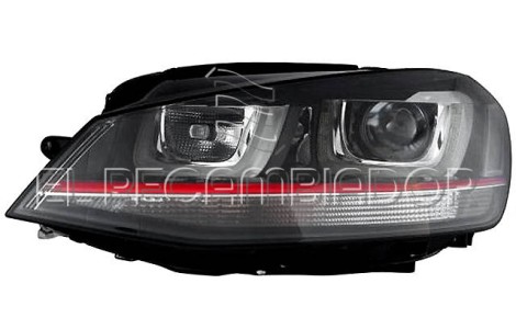 HEADLAMP Left side (driver) VW GOLF (13-17) GTI-GTD-GTE-TSI-TDE-R - 11010751