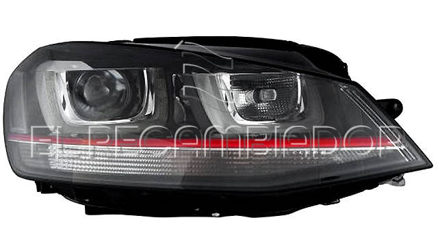 HEADLAMP Right side (passenger) VW GOLF (13-17) GTI-GTD-GTE-TSI-TDE-R - 11010752