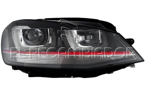HEADLAMP Right side (passenger) VW GOLF (13-17) GTI-GTD-GTE-TSI-TDE-R - 11010752
